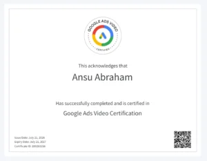 google ads video digital marketing expert in pathanamthitta