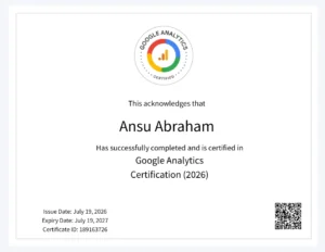 google analytics digital marketing expert in pathanamthitta